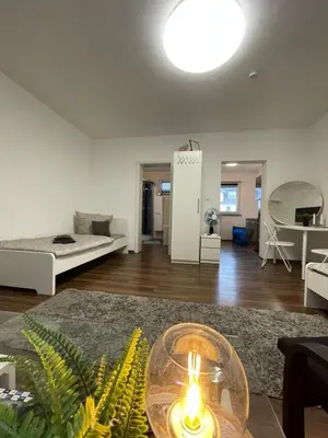 Ein Sitzbereich in der Unterkunft Komfortables Einraum-Apartment in Weißenthurm