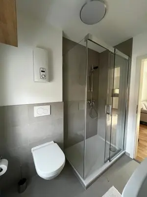 Ein Badezimmer in der Unterkunft Ferienwohnung Martha und Nikla