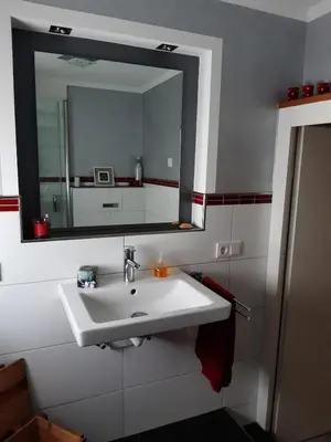 Ein Badezimmer in der Unterkunft Ferienhaus Anne