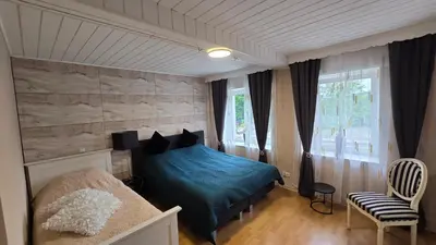 Ein Bett oder Betten in einem Zimmer der Unterkunft Geluk in Bettingen 2