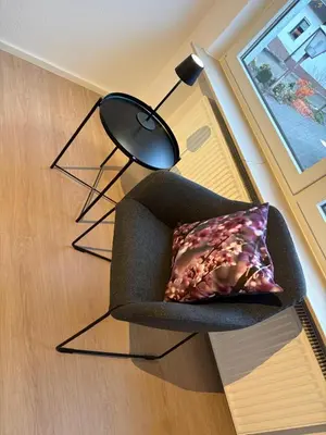 Ein Sitzbereich in der Unterkunft Moselfreunde Ellenz-Poltersdorf