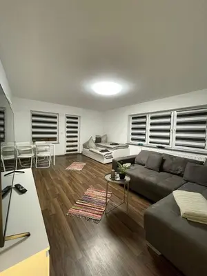 Ein Sitzbereich in der Unterkunft Gemütliches DG-Apartment in Weißenthurm, Wohnung 4