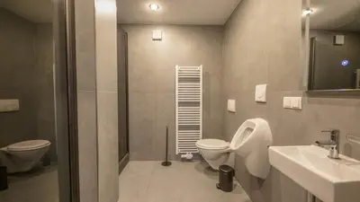 Ein Badezimmer in der Unterkunft Gemütliches Zimmer im Herzen der Stadt Neuwied