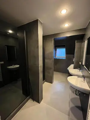 Ein Badezimmer in der Unterkunft Gemütliches Zimmer im Herzen der Stadt Neuwied