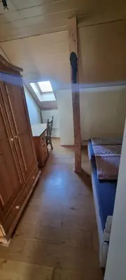 Ein Bett oder Betten in einem Zimmer der Unterkunft Ferien auf dem Lande