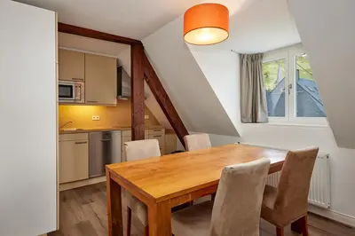 Küche/Küchenzeile in der Unterkunft SiZ appartment