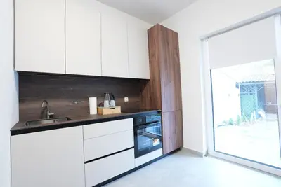 Küche/Küchenzeile in der Unterkunft Luxury Apartments - Wohnung IC - Familienfreundliches