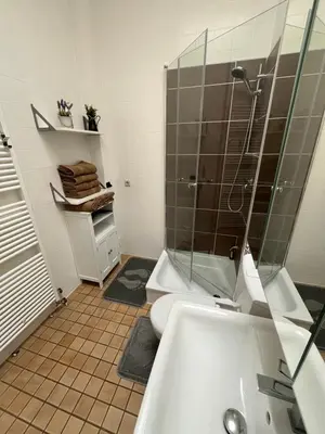 Ein Badezimmer in der Unterkunft Safran Ferienwohnung