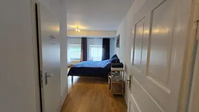 Ein Bett oder Betten in einem Zimmer der Unterkunft Geluk in Bettingen 1