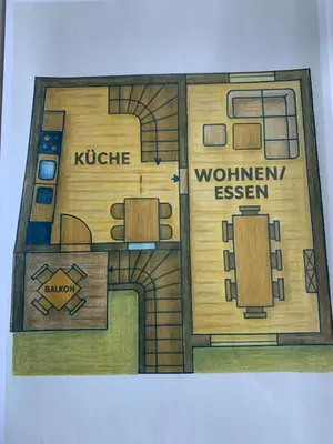 Grundriss der Unterkunft Alte Scheune Bruns