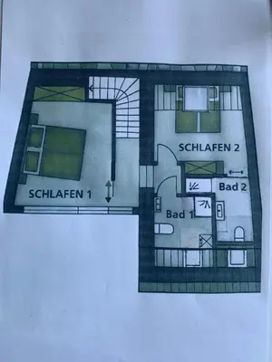 Grundriss der Unterkunft Alte Scheune Bruns