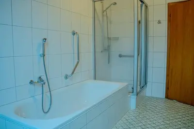 Ein Badezimmer in der Unterkunft Mosella FeWo
