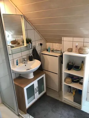 Küche/Küchenzeile in der Unterkunft Ferienwohnung HAWELA