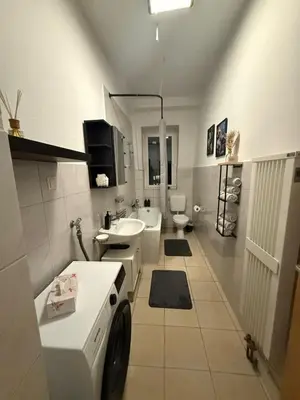 Ein Badezimmer in der Unterkunft Koblenz City - 3-Zimmer Apartment an der Balduinbrücke