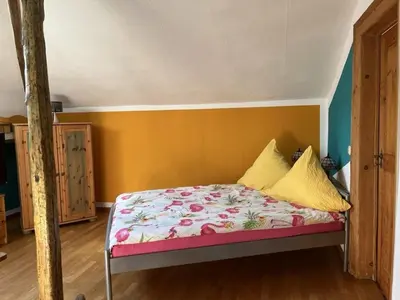 Ein Bett oder Betten in einem Zimmer der Unterkunft Holiday apartment in Boppard with balcony