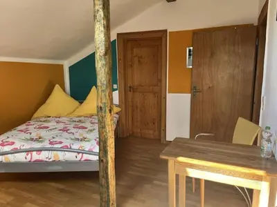 Ein Bett oder Betten in einem Zimmer der Unterkunft Holiday apartment in Boppard with balcony