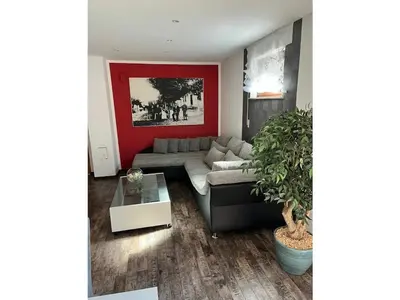 Ein Sitzbereich in der Unterkunft Holiday apartment in Moselkern with Wi-Fi