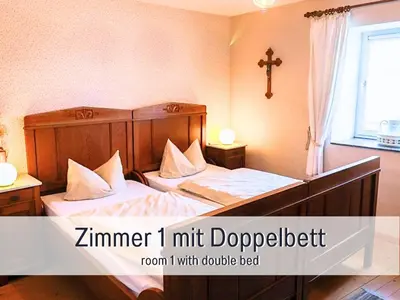 Ein Bett oder Betten in einem Zimmer der Unterkunft Mayischhof Lauperath - Natur und Ruhe in der Eifel