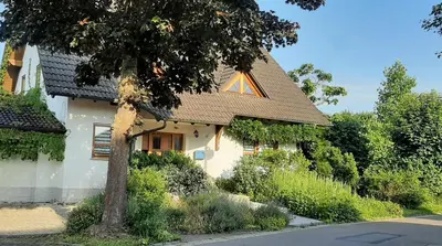 Ein Garten an der Unterkunft Ferienwohnung Kleine Auszeit im Hunsrück