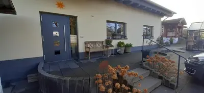 Das Gebäude in dem sich die Pension befindet