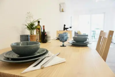 Grundriss der Unterkunft Gemütliches 1 Schlafzimmer Apartment mit Balkon & privatem Stellplatz für bis zu 4 Personen unmittelbar an der Mosel