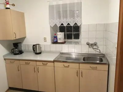 Küche/Küchenzeile in der Unterkunft Landhaus Düngenheim