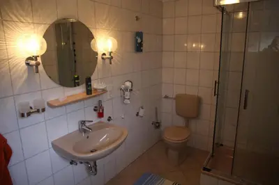Ein Badezimmer in der Unterkunft Haus Panoramaweg