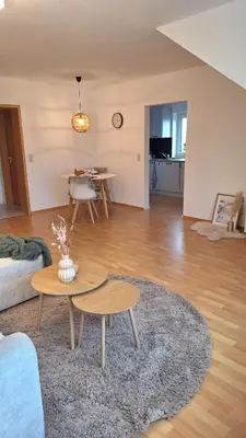 Ein Sitzbereich in der Unterkunft Ferienwohnung Ringwall