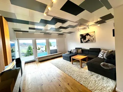 Ein Sitzbereich in der Unterkunft Traum Berg - Koppelberg 2