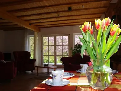 Ein Sitzbereich in der Unterkunft Apartment Appartement in Unzenberg Hunsrück by Interhome