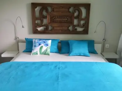 Ein Bett oder Betten in einem Zimmer der Unterkunft Apartment in Zendscheid mit Offenem Kamin by Interhome