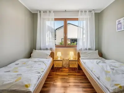 Ein Bett oder Betten in einem Zimmer der Unterkunft Apartment mit Balkon und schönem Moselblick by Interhome