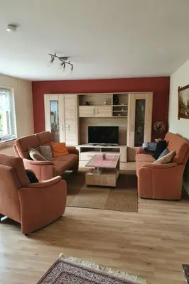 Ein Sitzbereich in der Unterkunft Holiday Home Naturblick by Interhome