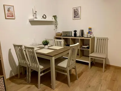 Kaffee-/Teezubehör in der Unterkunft FeWo Zum Preussensteig Fröhwaldstraße 19 max 5 Gäste