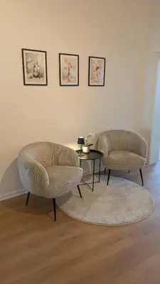 Ein Sitzbereich in der Unterkunft 100 qm Raumwunder inmitten der Altstadt