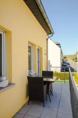 Ein Balkon oder eine Terrasse in der Unterkunft Apartment Gästehaus Edith by Interhome