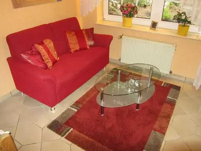 Ein Sitzbereich in der Unterkunft Holiday apartment with 1 bedroom