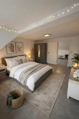 Ein Bett oder Betten in einem Zimmer der Unterkunft Apartment 51- Kenn nahe Mosel & Trier