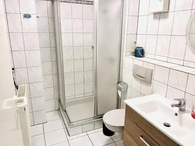 Ein Badezimmer in der Unterkunft Ferienwohnungen Weingut Breit