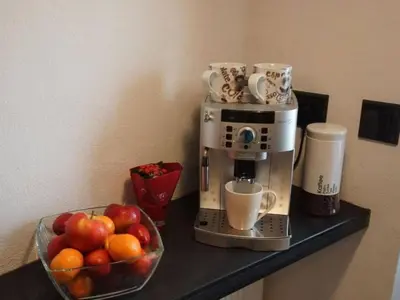 Kaffee-/Teezubehör in der Unterkunft Apartment Altes Fährhaus anno 1 6 3 3 - Traumferienwohnung in exponierter Moselufer-Lage by Interhome