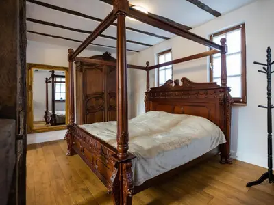 Ein Bett oder Betten in einem Zimmer der Unterkunft Apartment in Traben mit Kleinem Garten by Interhome