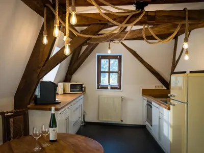 Küche/Küchenzeile in der Unterkunft Apartment in Traben mit Kleinem Garten by Interhome