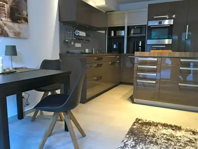 Küche/Küchenzeile in der Unterkunft Moselschön Das Ferienhaus