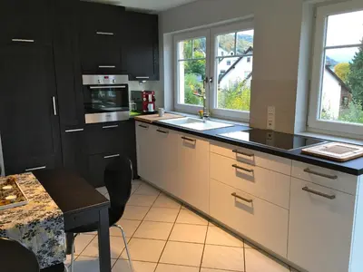Küche/Küchenzeile in der Unterkunft Moselschön Das Ferienhaus