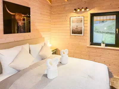 Grundriss der Unterkunft 10-Personen-Wellness-Chalet in erster Reihe am See