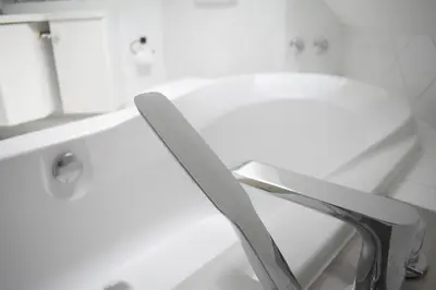 Ein Badezimmer in der Unterkunft Ferienwohnung Emmerich
