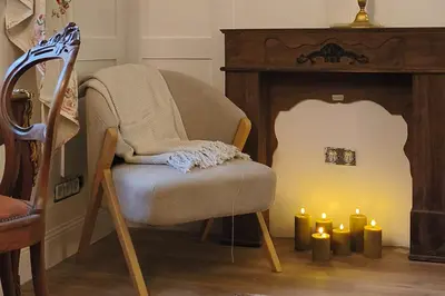 Ein Sitzbereich in der Unterkunft Chateau Suites - Schloss Malberg