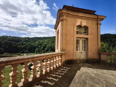 Ein Balkon oder eine Terrasse in der Unterkunft Chateau Suites - Schloss Malberg