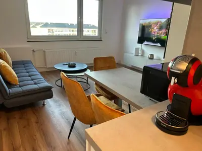 TV/Unterhaltungsangebot in der Unterkunft B & A Apartment mit Balkon und Parkplatz in Koblenz Metternich