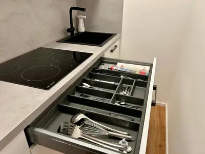 Grundriss der Unterkunft B & A Apartment mit Balkon und Parkplatz in Koblenz Metternich